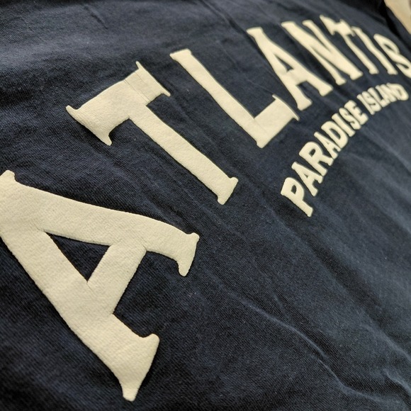 Vintage Atlantis Spirit Jersey Long Sleeve Shirt Paradise Island Mens MEDIUM USA - Picture 3 of 11